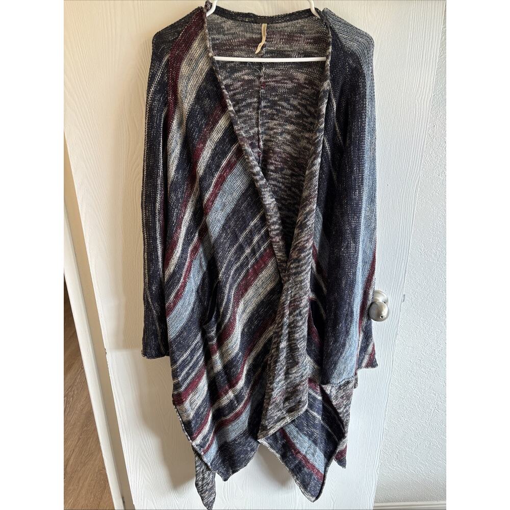 Free People "The Big Trail" Poncho Cardigan Size Small